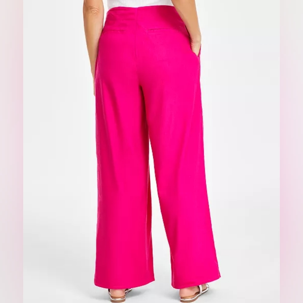 Weekend SALE ✨️ I.N.C Concepts Women's Pleated Wide-Leg Pants Size 16 - Picture 2 of 9